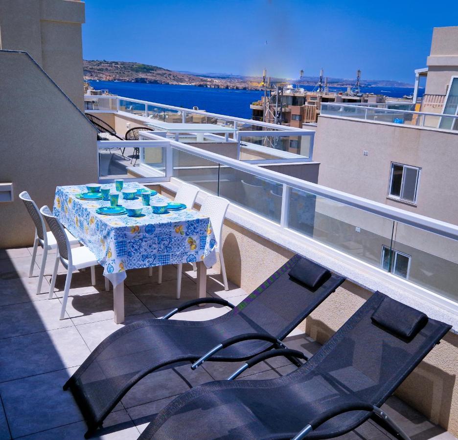 דירות סיינט פול ביי Sea View New Penthouse Terrace & Garage Parking מראה חיצוני תמונה