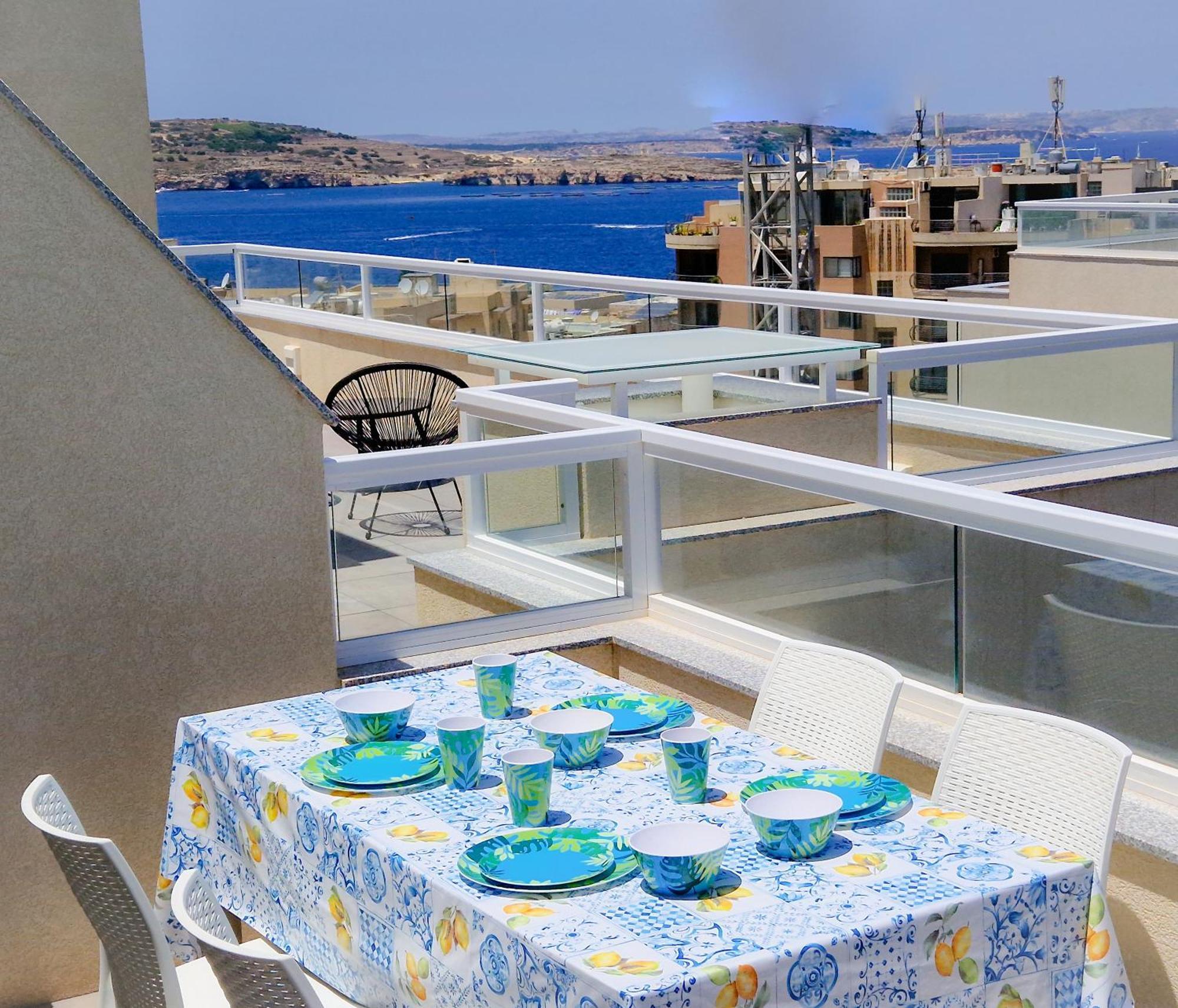דירות סיינט פול ביי Sea View New Penthouse Terrace & Garage Parking מראה חיצוני תמונה